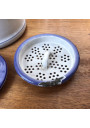 Ancienne cafetière en tôle émaillée décor cerises | Cafetière B.B 17401