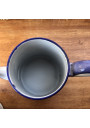 Ancienne cafetière en tôle émaillée décor cerises | Cafetière B.B 17401