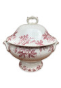 Old soup tureen with floral decoration | Amandinoise Anemone | St Amand - Nord