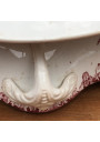 Old gravy boat | White and pink | Terre de Fer