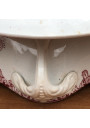Old gravy boat | White and pink | Terre de Fer