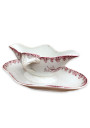 Old gravy boat | White and pink | Terre de Fer