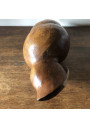 Vintage wooden seashell | Carved wooden conch shell