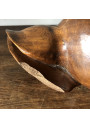 Vintage wooden seashell | Carved wooden conch shell