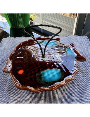 Plateau à fromage Vallauris | Plateau à fromage en céramique vintage