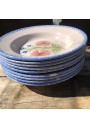 Anciennes assiettes Charolles d'époque 19ème siècle | Charolles Modèle oeillets