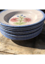 Anciennes assiettes Charolles d'époque 19ème siècle | Charolles Modèle oeillets