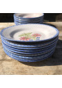 Anciennes assiettes Charolles d'époque 19ème siècle | Charolles Modèle oeillets