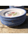 Anciennes assiettes Charolles d'époque 19ème siècle | Charolles Modèle oeillets