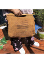 Ancien sac cabas en toile de jute Bretagne