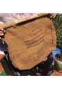 Ancien sac cabas en toile de jute Bretagne