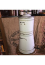 Very large and old coffee maker with enamelled sheet metal faucet