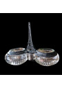 Former double saleron with double Eiffel Tower swivel lid