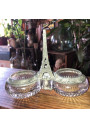 Former double saleron with double Eiffel Tower swivel lid