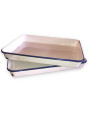 Lot of 2 old enamelled sheet metal trays