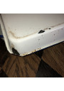 Lot of 2 old enamelled sheet metal trays
