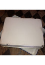 Lot of 2 old enamelled sheet metal trays