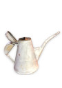 Old small sheet metal watering can with lid
