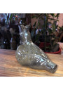 Sandstone whistle from La Borne signed M. DUPONT