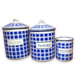 Old series spice jars | Model B B 18203 with blue checks