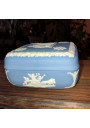 Old Shabby Chic blue wedgwood box