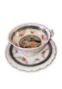 Ancienne tasse et soutasse en porcelaine
