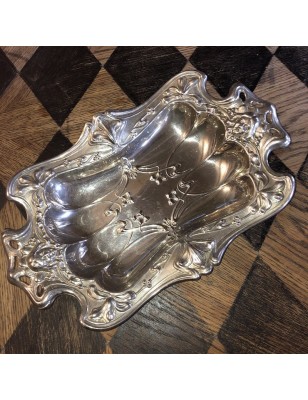 Ancien plat en métal argenté
