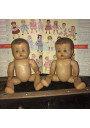 2 Old English dolls brand Marie José circa 1940/50