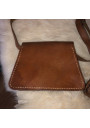 Lot of 2 old small leather bags for dolls