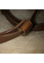 Lot of 2 old small leather bags for dolls