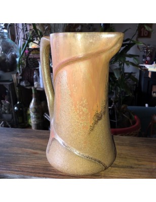 Ancien broc en grès signé Denbac | Ancien pichet Denbac