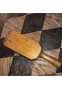 Old wooden butter mold with cow decor