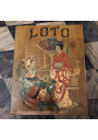 Old wooden lotto game box decorated with Geishas