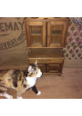 Ancien meuble buffet de poupée en bois