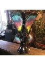 Ancien vase signé Vallauris  mordoré et arc-en-ciel