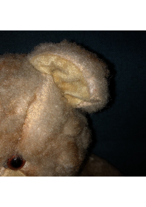 Grand Ours En Peluche Ancien – 60 Cm – Jouet Vintage – Patiné