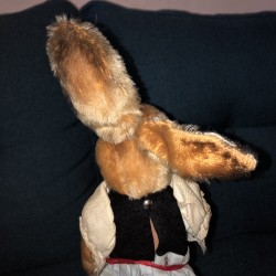 Old Stuffed Rabbit | Vintage mohair bunny