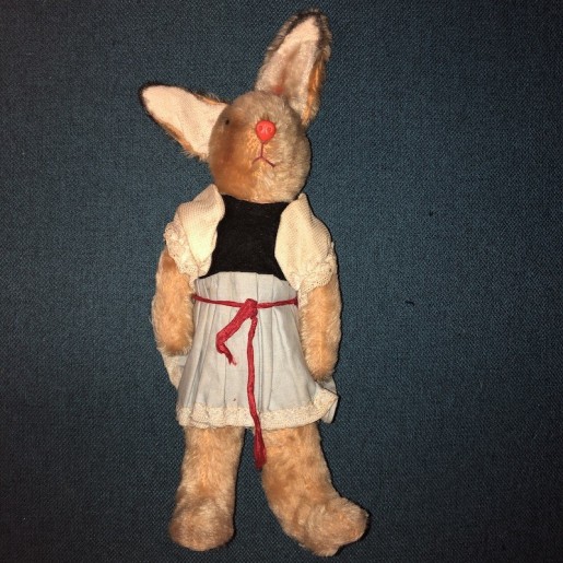 Old Stuffed Rabbit | Vintage mohair bunny
