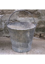 Petit seau en zinc H 20,3 cm | Seau de puits | Déco | Jardin