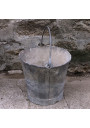 Petit seau en zinc H 20,3 cm | Seau de puits | Déco | Jardin