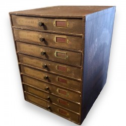 Haberdashery cabinet 8 drawers L.V. and M.F.A PARIS-LILLE