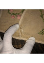 Old small hanging storage in embroidered linen