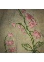 Old small hanging storage in embroidered linen