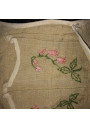 Old small hanging storage in embroidered linen