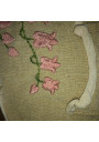 Old small hanging storage in embroidered linen