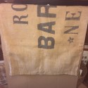Ancien sac en toile de jute ROGER BARREAU NEVERS 1953