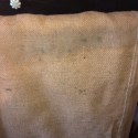 Ancien sac en toile de jute ROGER BARREAU NEVERS 1953