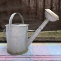 Ancien arrosoir en zinc galvanisé | Arrosoir en zinc de jardin