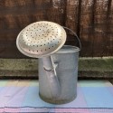 Old galvanized zinc watering can | Garden zinc watering can