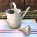 Old galvanized zinc watering can | Garden zinc watering can